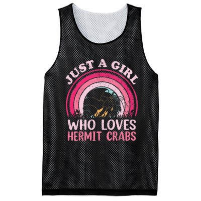 Hermit Crab Vintage Retro Just A Girl Who Loves Hermit Crabs Mesh Reversible Basketball Jersey Tank