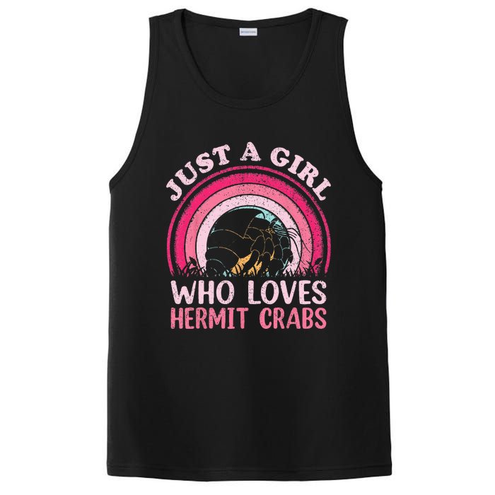 Hermit Crab Vintage Retro Just A Girl Who Loves Hermit Crabs PosiCharge Competitor Tank