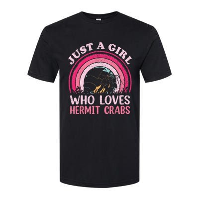 Hermit Crab Vintage Retro Just A Girl Who Loves Hermit Crabs Softstyle CVC T-Shirt