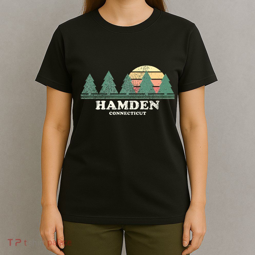 Hamden Ct Vintage Throwback Retro 70s T-Shirt