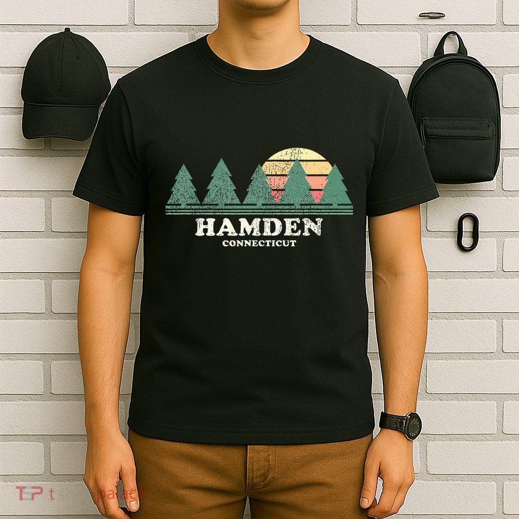 Hamden Ct Vintage Throwback Retro 70s T-Shirt