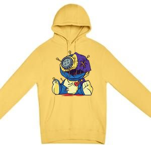 Halloween Creepy Voodoo Doll Premium Pullover Hoodie