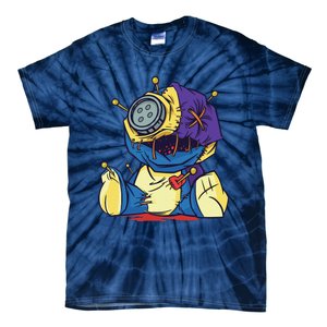 Halloween Creepy Voodoo Doll Tie-Dye T-Shirt