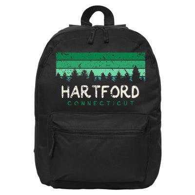 Hartford Connecticut Vintage 16 in Basic Backpack