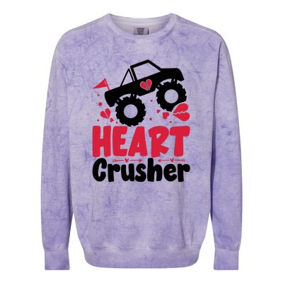 Heart Crusher Valentine Day Gift Colorblast Crewneck Sweatshirt