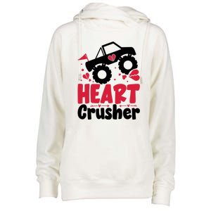 Heart Crusher Valentine Day Gift Womens Funnel Neck Pullover Hood