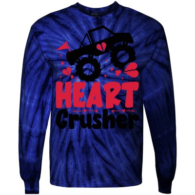 Heart Crusher Valentine Day Gift Tie-Dye Long Sleeve Shirt