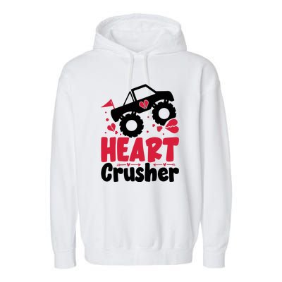 Heart Crusher Valentine Day Gift Garment-Dyed Fleece Hoodie