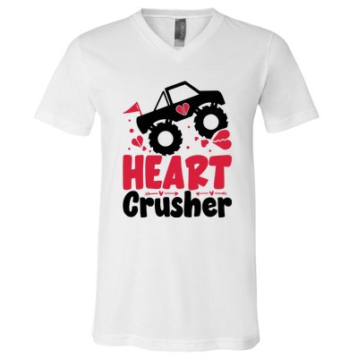 Heart Crusher Valentine Day Gift V-Neck T-Shirt