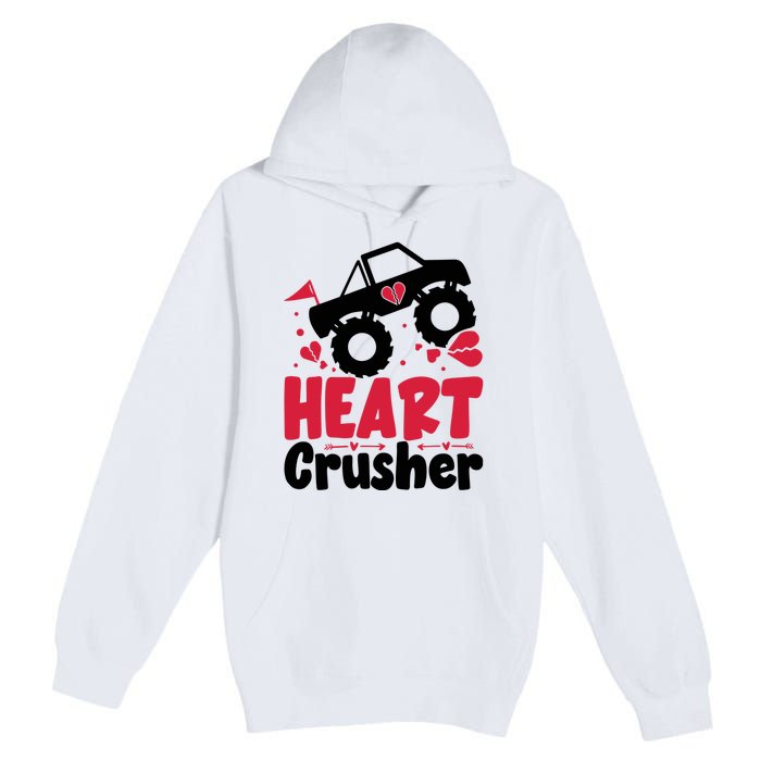 Heart Crusher Valentine Day Gift Premium Pullover Hoodie