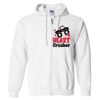 Heart Crusher Valentine Day Gift Full Zip Hoodie