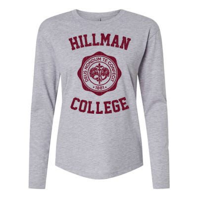 Hillman College Vintage 1881 Womens Cotton Relaxed Long Sleeve T-Shirt