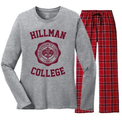 Hillman College Vintage 1881 Women's Long Sleeve Flannel Pajama Set 