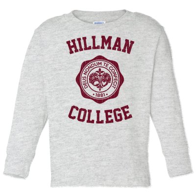 Hillman College Vintage 1881 Toddler Long Sleeve Shirt