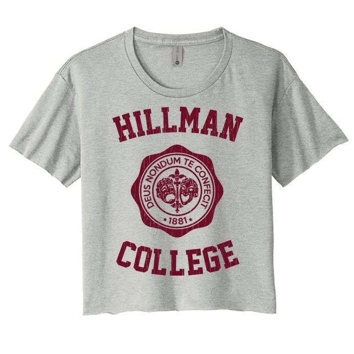 Hillman College Vintage 1881 Women's Crop Top Tee