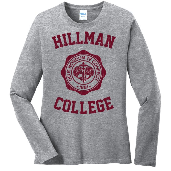 Hillman College Vintage 1881 Ladies Long Sleeve Shirt