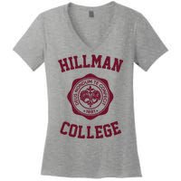 Hillman College Vintage 1881 Women's V-Neck T-Shirt