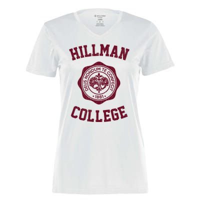 Hillman College Vintage 1881 Women's Momentum V-Neck T-Shirt