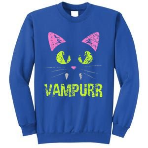 Halloween Cat Vampurr Vampire For Funny Man Creative Sweatshirt