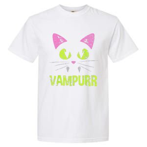 Halloween Cat Vampurr Vampire For Funny Man Creative Garment-Dyed Heavyweight T-Shirt