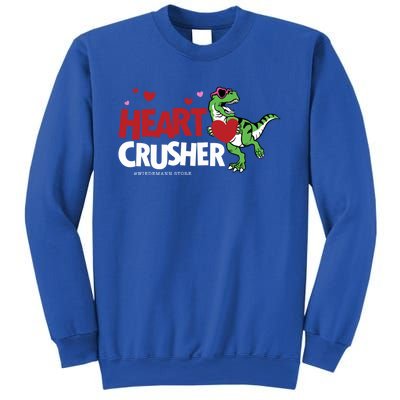 Heart Crusher Valentines Day Dinosaur T Rex Lover Gift Sweatshirt