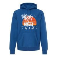 Happy Camper Vacation Gift Premium Hoodie