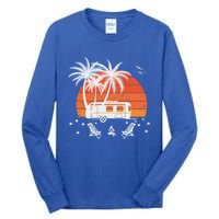 Happy Camper Vacation Gift Tall Long Sleeve T-Shirt