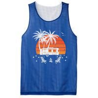 Happy Camper Vacation Gift Mesh Reversible Basketball Jersey Tank