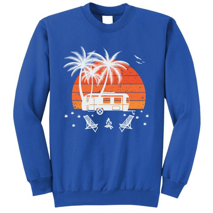 Happy Camper Vacation Gift Tall Sweatshirt