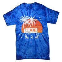 Happy Camper Vacation Gift Tie-Dye T-Shirt