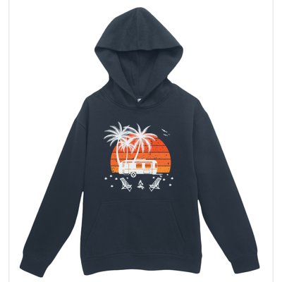 Happy Camper Vacation Gift Urban Pullover Hoodie