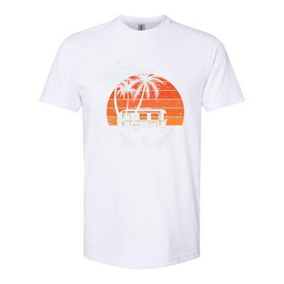 Happy Camper Vacation Gift Softstyle CVC T-Shirt