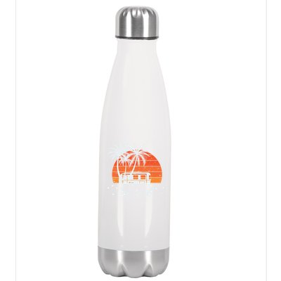 Happy Camper Vacation Gift Stainless Steel Insulated Water Bottle