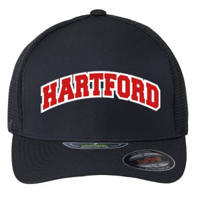 Hartford Connecticut Varsity Style Vintage Swea Flexfit Unipanel Trucker Cap