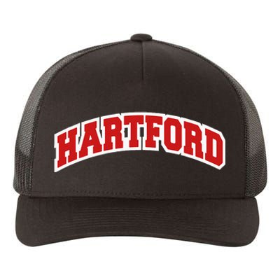 Hartford Connecticut Varsity Style Vintage Swea Yupoong Adult 5-Panel Trucker Hat