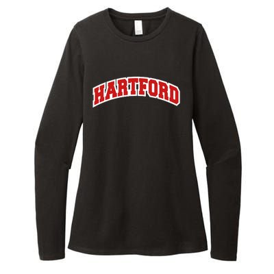 Hartford Connecticut Varsity Style Vintage Swea Womens CVC Long Sleeve Shirt