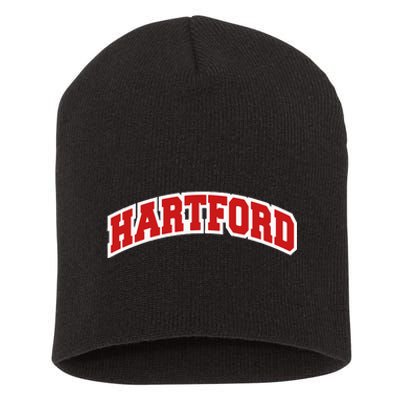 Hartford Connecticut Varsity Style Vintage Swea Short Acrylic Beanie