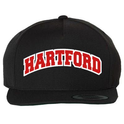 Hartford Connecticut Varsity Style Vintage Swea Wool Snapback Cap