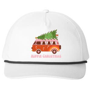 Hippie Christmas Van Holiday Snapback Five-Panel Rope Hat