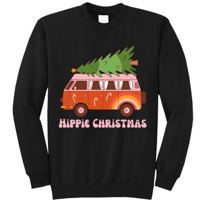 Hippie Christmas Van Holiday Tall Sweatshirt