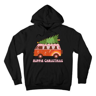 Hippie Christmas Van Holiday Tall Hoodie