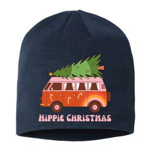 Hippie Christmas Van Holiday Sustainable Beanie