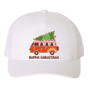 Hippie Christmas Van Holiday Yupoong Adult 5-Panel Trucker Hat