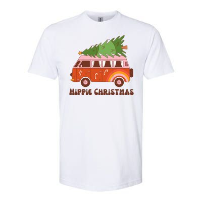 Hippie Christmas Van Holiday Softstyle® CVC T-Shirt