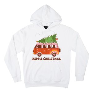 Hippie Christmas Van Holiday Hoodie