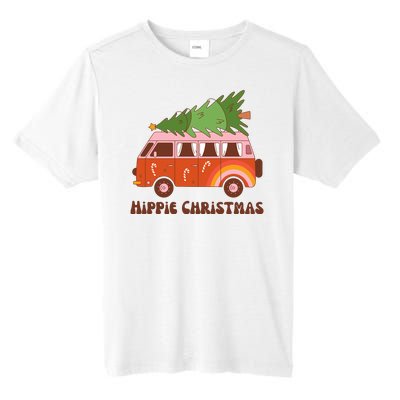 Hippie Christmas Van Holiday Tall Fusion ChromaSoft Performance T-Shirt