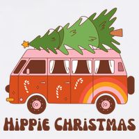 Hippie Christmas Van Holiday Bucket Hat