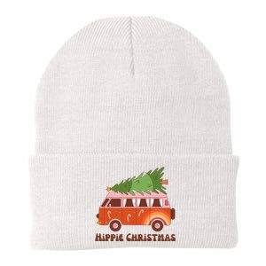 Hippie Christmas Van Holiday Knit Cap Winter Beanie