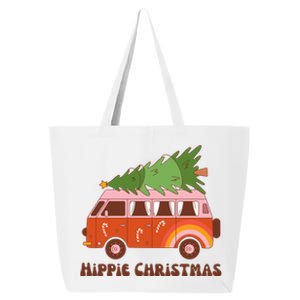 Hippie Christmas Van Holiday 25L Jumbo Tote