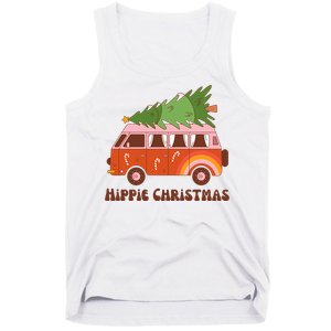 Hippie Christmas Van Holiday Tank Top